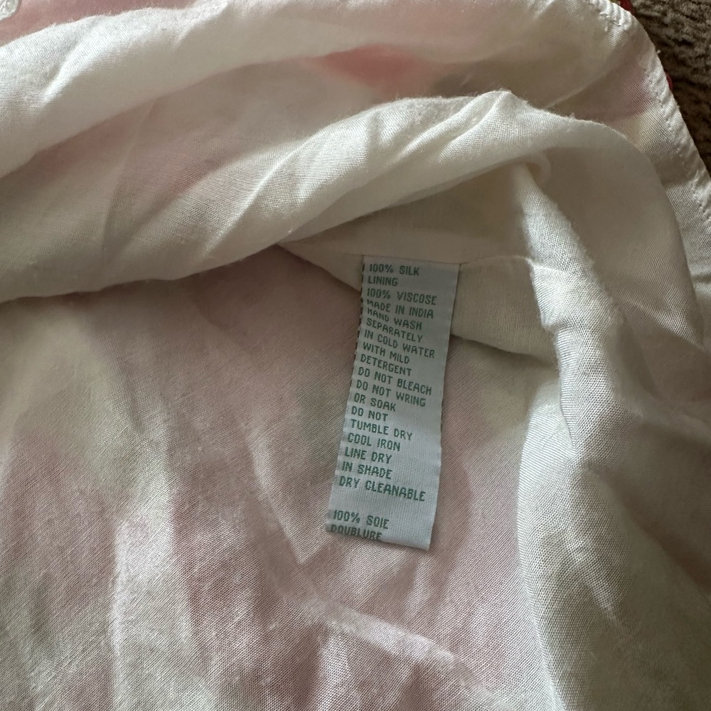 Antropologíe 100% Silk Lil Dress Size 2 1 - Picture 6 of 12